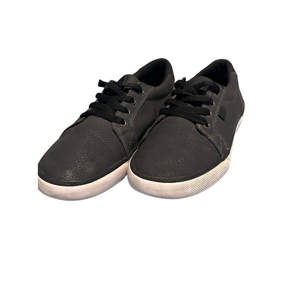 DC Anvil Boy's Size 4.5 Shoes Gray Leather Lace Up Skate Sneakers